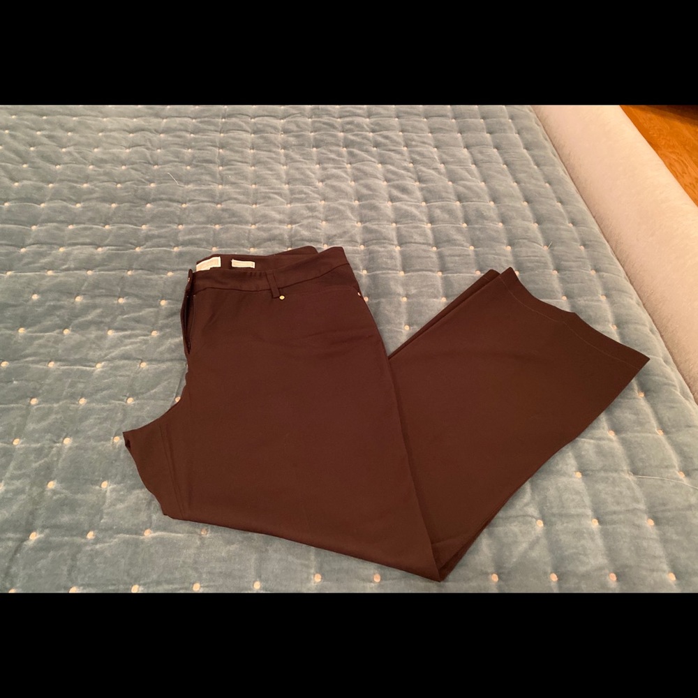 Michael Kors size 16 euc brown Gramercy fit pants